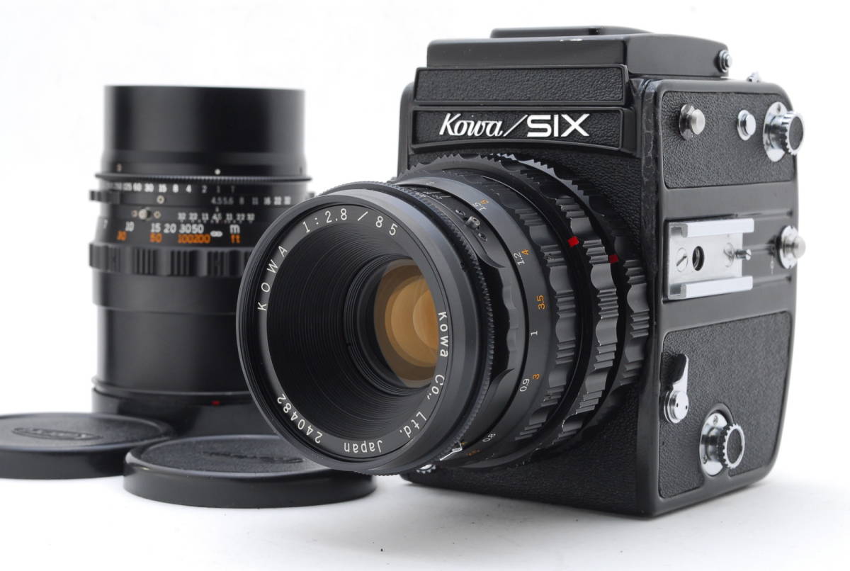 KOWA SIX コーワ シックス Black 6x6 中判カメラ 85mmm f2.8, 200mm f4.5, T/3リング付属 各部整備済みです #156