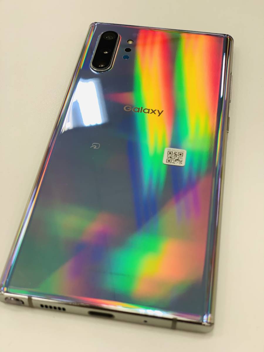 美品】 Galaxy Note10+ 楽天 SIMフリー SM-N975C オーラグロー