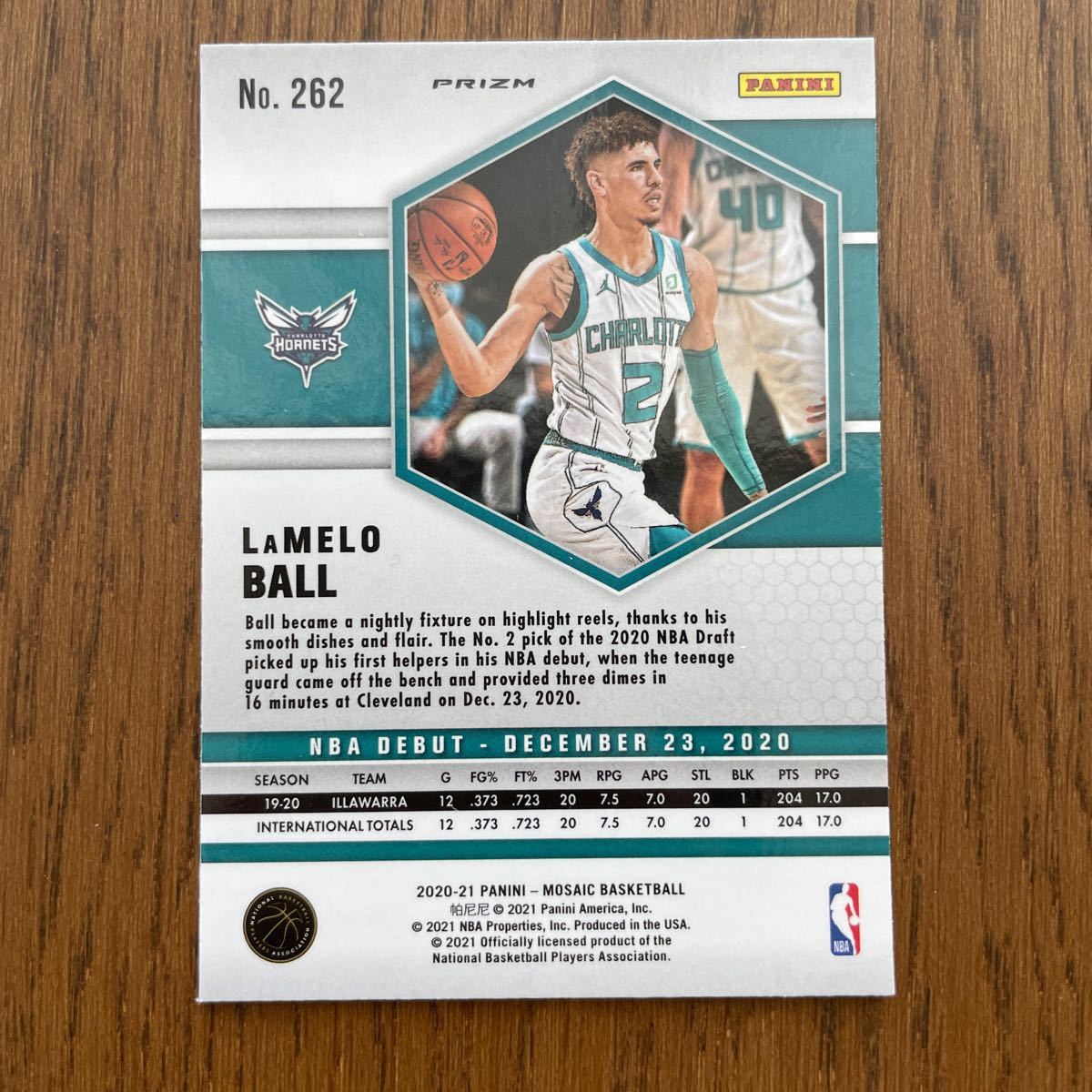 Lamelo Ball Panini 2020-21 NBA