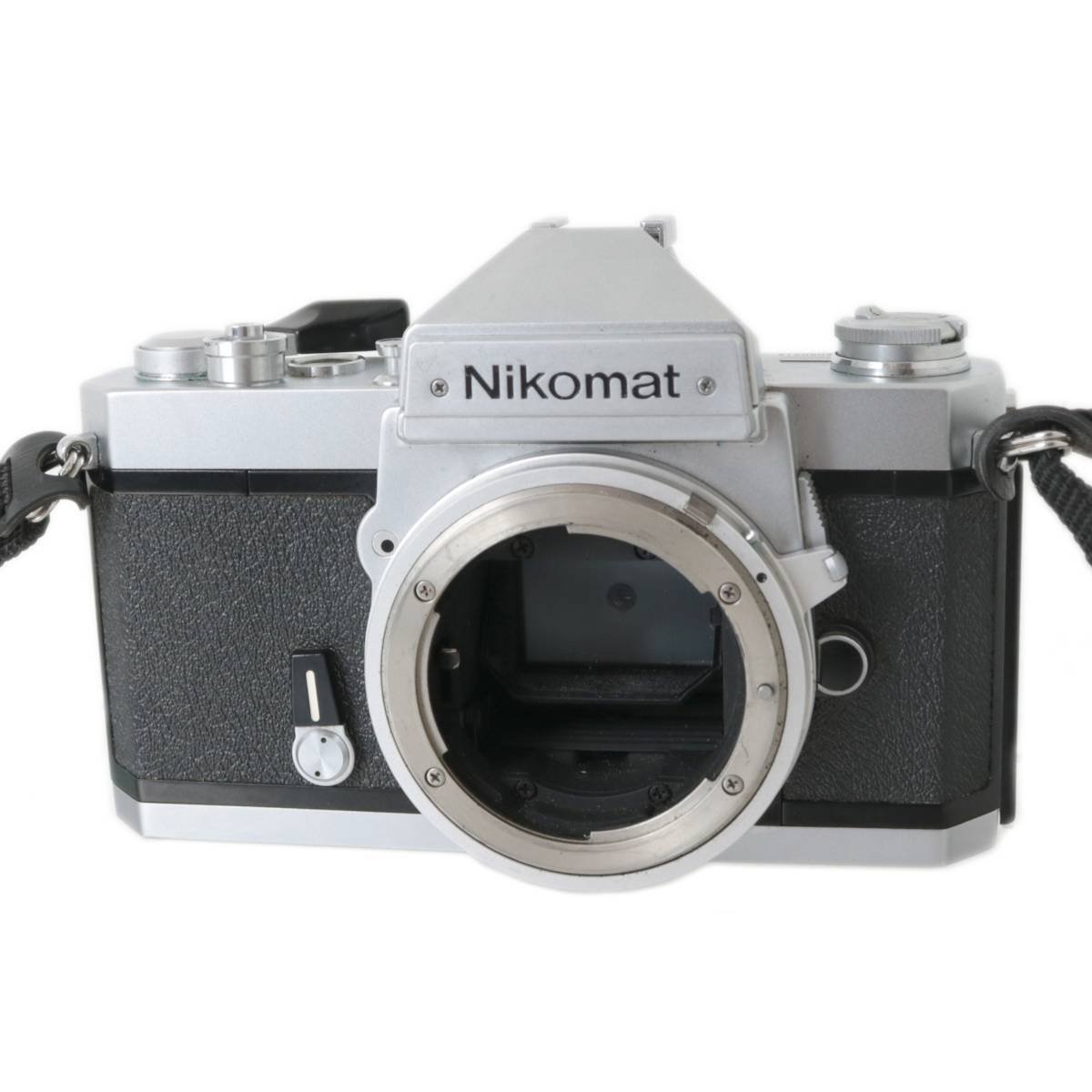 Nikon ニコン Nikomat FT3 シルバーボディ フィルムカメラ 一眼レフ 6050912 赤黒ストラップ NT Bランク