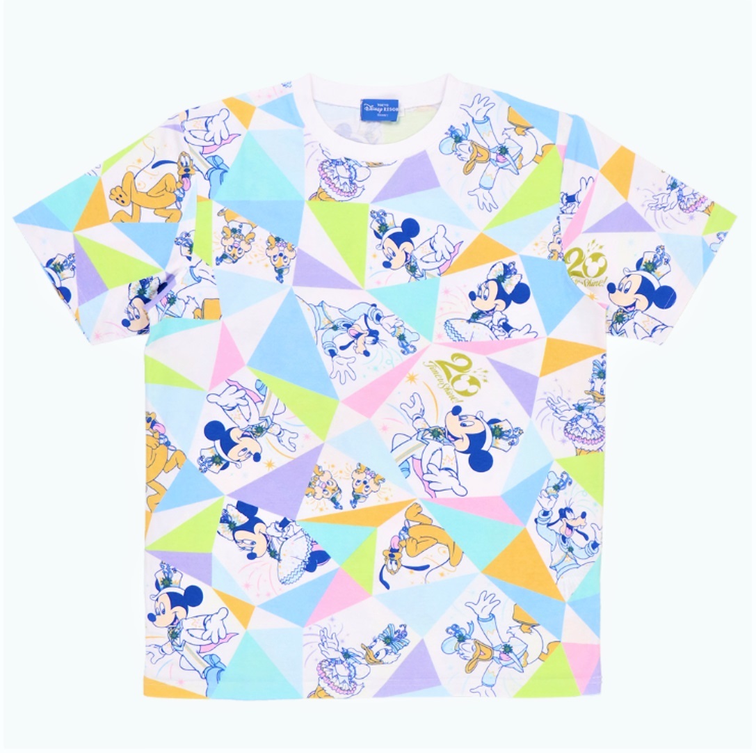 Ｌサイズ 20周年 東京ディズニーシー タイム・トゥ・シャイン！ Ｔシャツ TOKYO Disney SEA_サンプル※柄の出方はそれぞれ異なります。