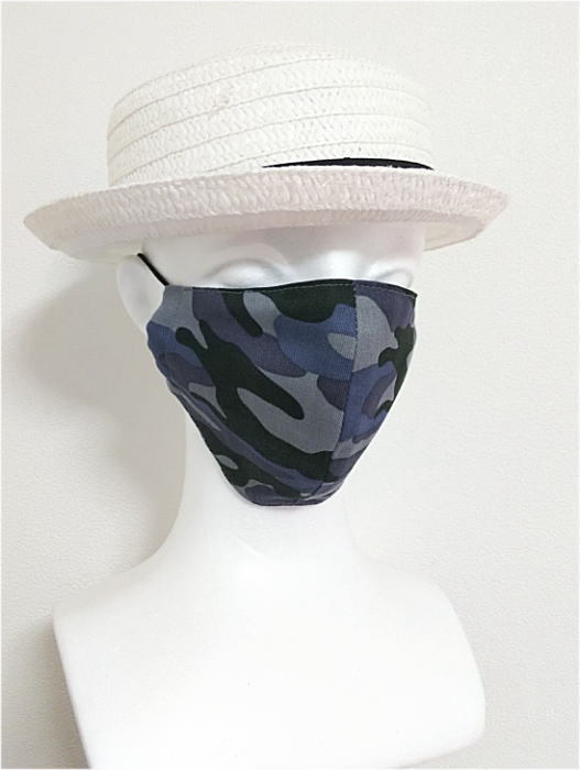  cloth mask * camouflage pattern camouflage * gray * print / reversible / made in Japan / stylish /.../ cotton cloth / cotton / adult / Army / military 