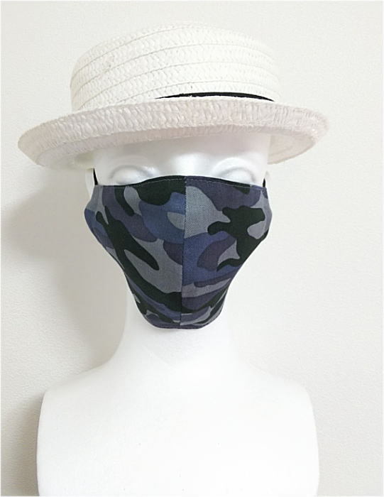  cloth mask * camouflage pattern camouflage * gray * print / reversible / made in Japan / stylish /.../ cotton cloth / cotton / adult / Army / military 