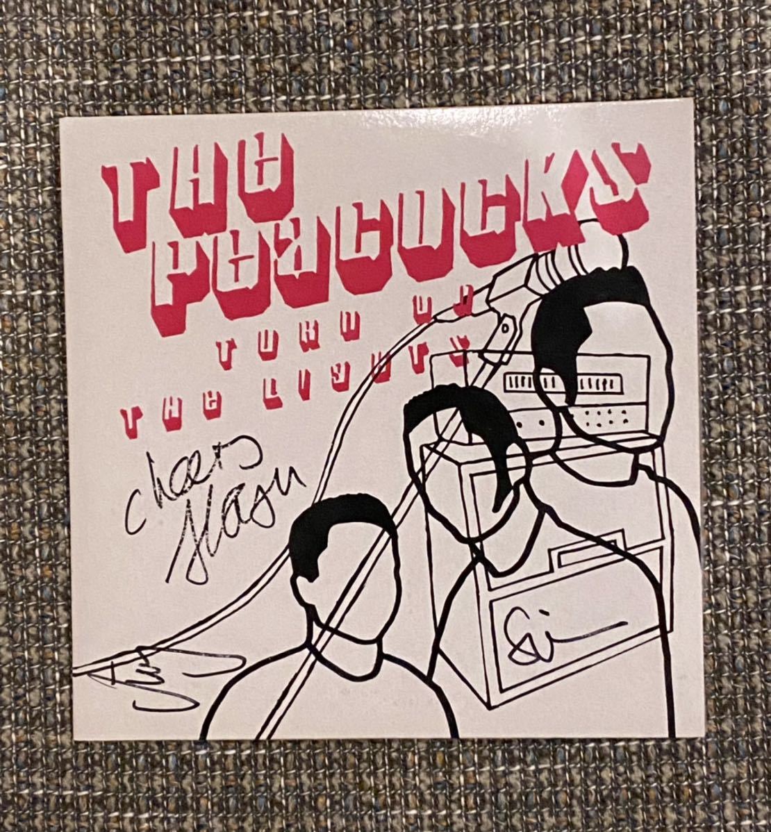 The Peacocks サイン入り 7inch Turn On The Lights 2003 Swiss サイコビリー ロカビリー_画像1