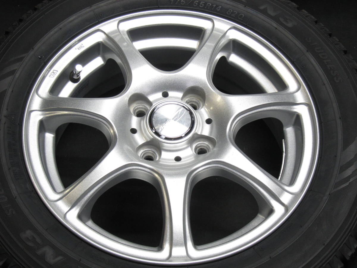 ★☆ 社外アルミ 175/65R14 フィット キューブ デミオ bB PCD100/+45 #20339 ☆★_画像2