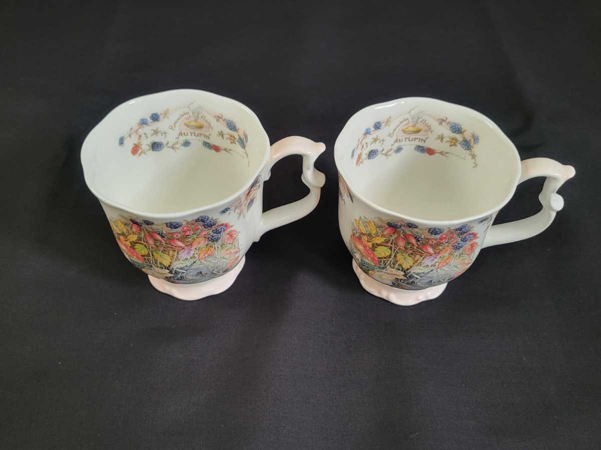  records out of production goods Royal Doulton Blanc b Lee hedge mug 2 customer set STORE gold . Western-style tableware antique [ used ]nt520859