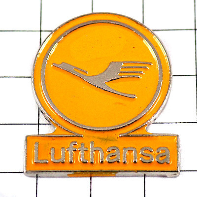 ピンバッジ・ルフトハンザドイツ航空ロゴ鳥◆フランス限定ピンズ◆レアなヴィンテージものピンバッチの画像1