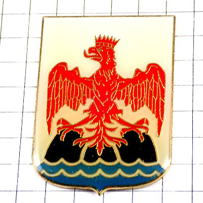 ピンバッジ・ナポレオンの鷲ニースの紋章◆フランス限定ピンズ◆レアなヴィンテージものピンバッチ_画像1
