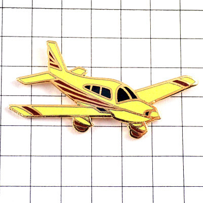 ピンバッジ・黄色い小型飛行機◆フランス限定ピンズ◆レアなヴィンテージものピンバッチ_画像1