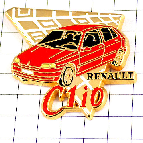  pin badge * Renault red clio car * France limitation pin z* rare . Vintage thing pin bachi