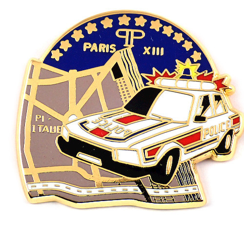 Значок PIN / полиция Парижа PAT CAR 13 WARD ◆ FRANCE LIMITED PIN
