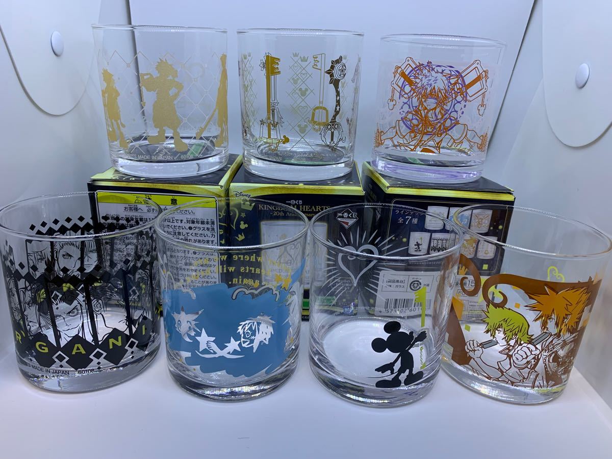 キングダムハーツ 一番くじ F賞 グラス 全7種 KINGDOM HEARTS キングダムハーツ 一番くじ F賞 グラス 全7種 KINGDOM HEARTS