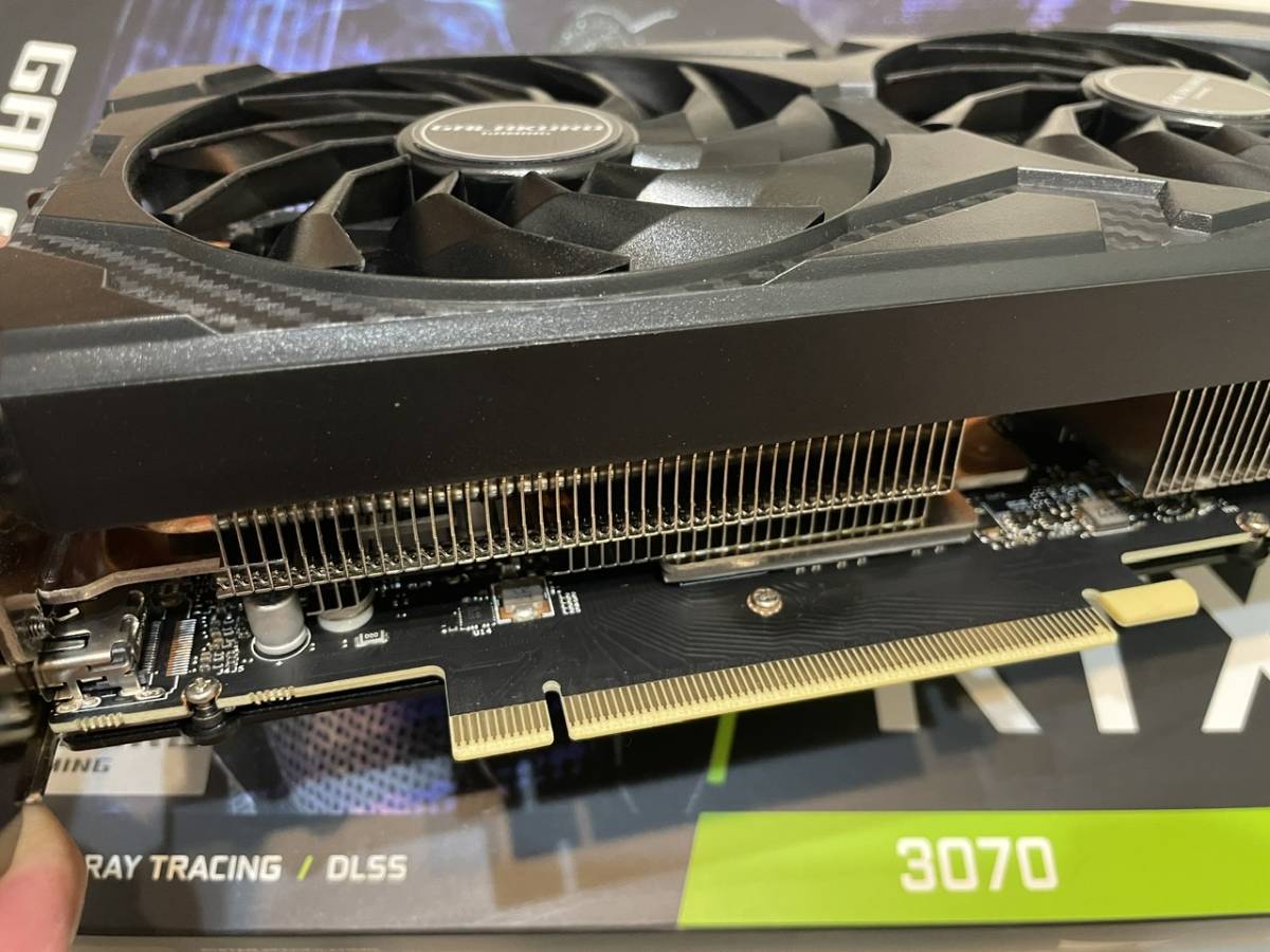 玄人志向GG RTX3070 E8GB/OC/DF2 非lhr １円スタート売り切り_画像3