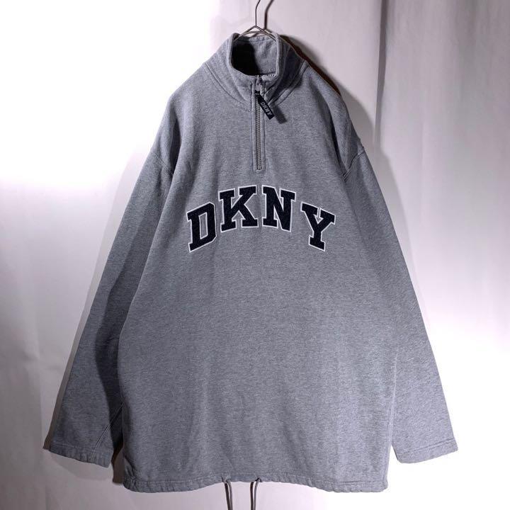 90's Vintage アーカイブ y2k DNKY ハーフジップ フリース