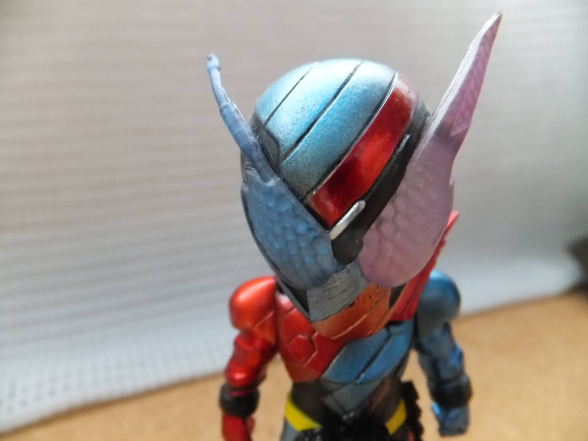 中古 一番くじ 仮面ライダービルド with 平成仮面ライダー D賞 デフォルメフィギュア ビルド ラビットタンクフォーム KAMEN RIDER BUILD_画像5