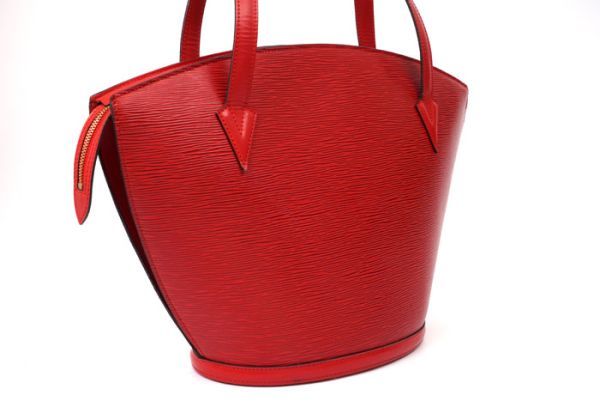 使用わずか 極 ルイヴィトン Louis Vuitton サンジャック 赤 エピ サン