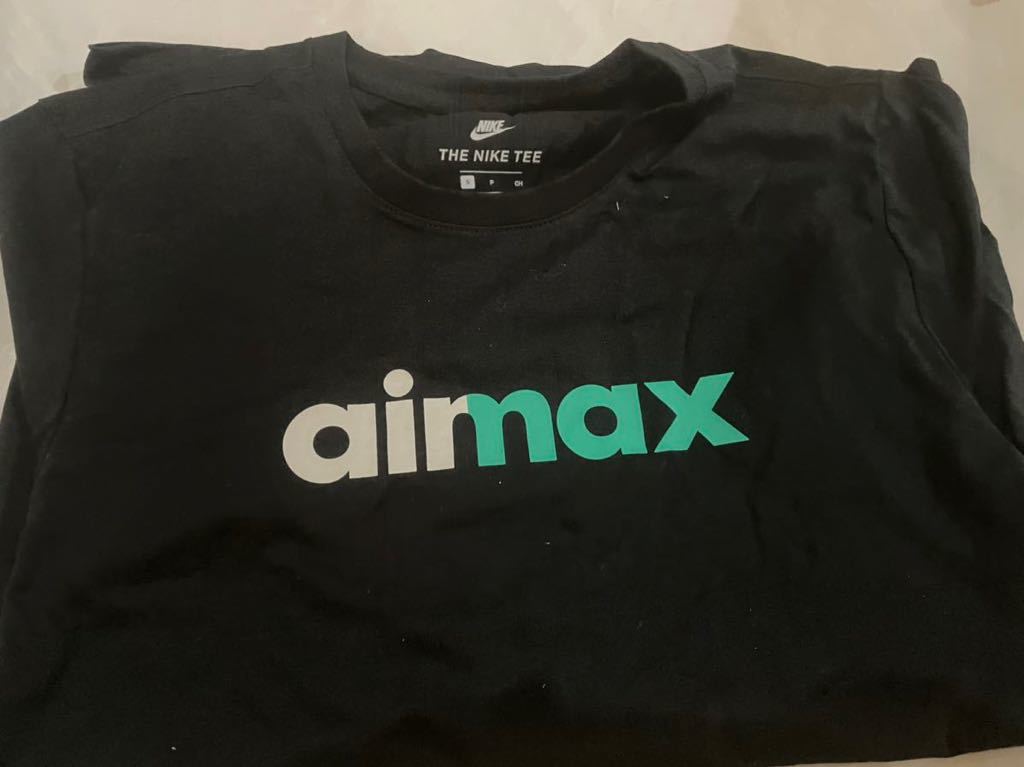 Sサイズ 新品未使用 NIKE AIR MAX TEE black ブラック 黒 本物 国内正規品 Tシャツ ナイキ エアマックス logo teeの画像1
