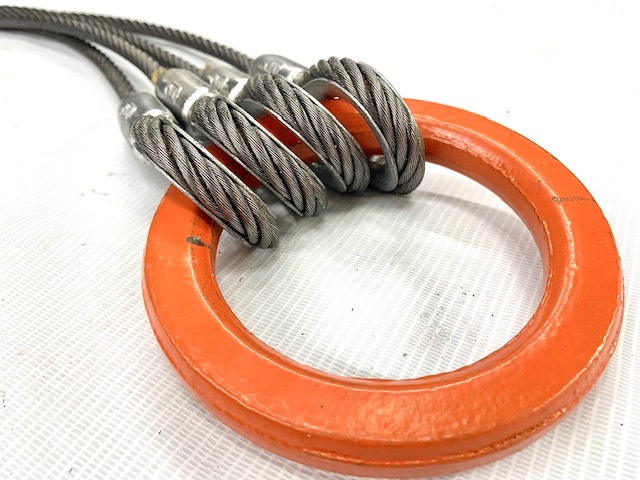 JIS規格 4点吊り【10mm×1.5m】使用荷重2t国内加工ワイヤーロープ