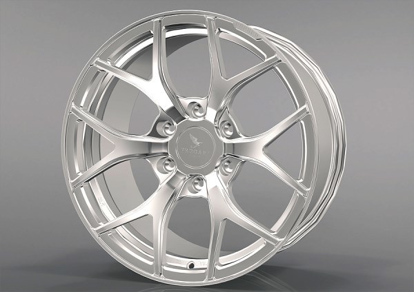 W-M12-MF フェガーリM12 18x9.0 +25 6H139.7 ミラーフィニッシュ x4本セット ※ハイエース専用・鍛造・1ピース(O/F付車用)_画像2
