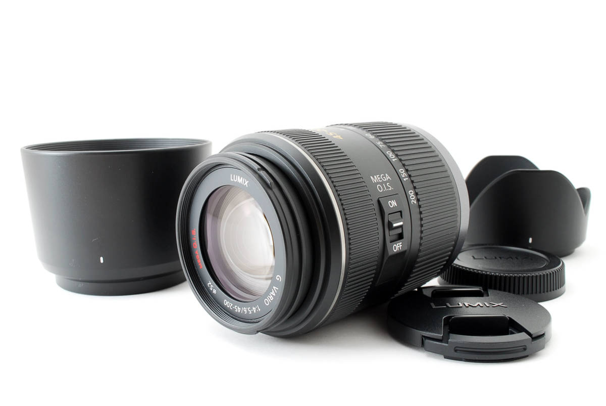 ☆美品 完全動作☆ Panasonic パナソニック LUMIX G VARIO 45-200mm F4-5.6 MEGA O.I.S H-FS045200 フード2個 FRキャップ付 startupafrica.org