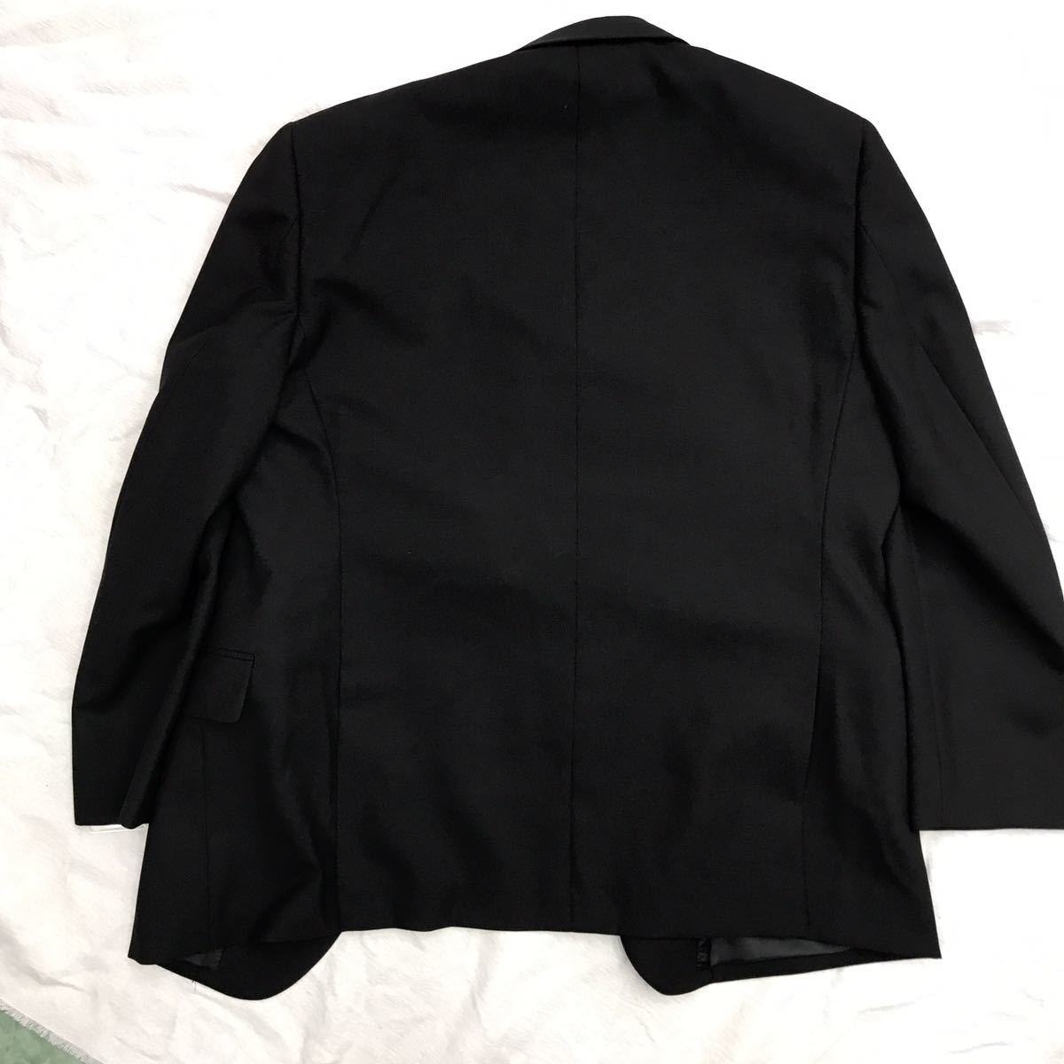 新品　未使用　激安タグ付き　3つボタンブラックスーツ　フォーマル　サイズA6 サイドベンツ　2タック　冠婚葬祭　礼装　礼服