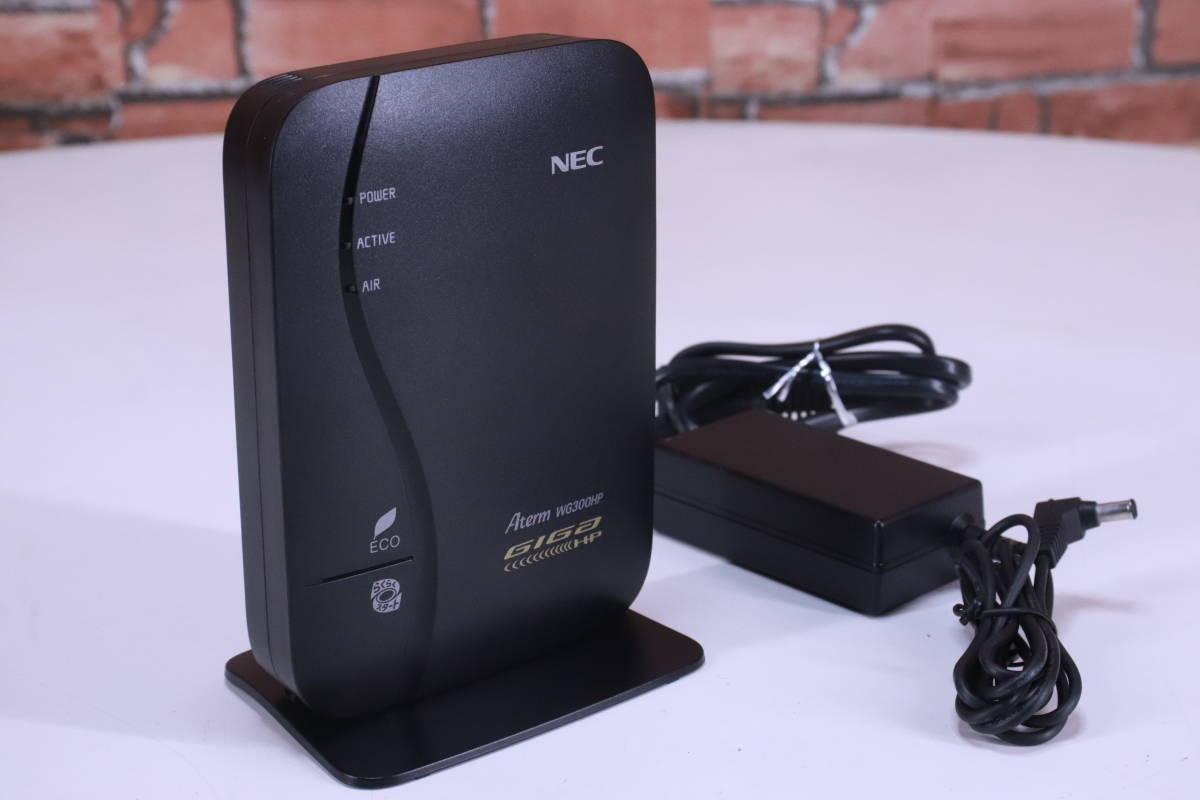 NEC 無線LANルーター Aterm WG300HP Wi-Fiルーター 中古 動作品 アダプタセット■(R0780) _画像6