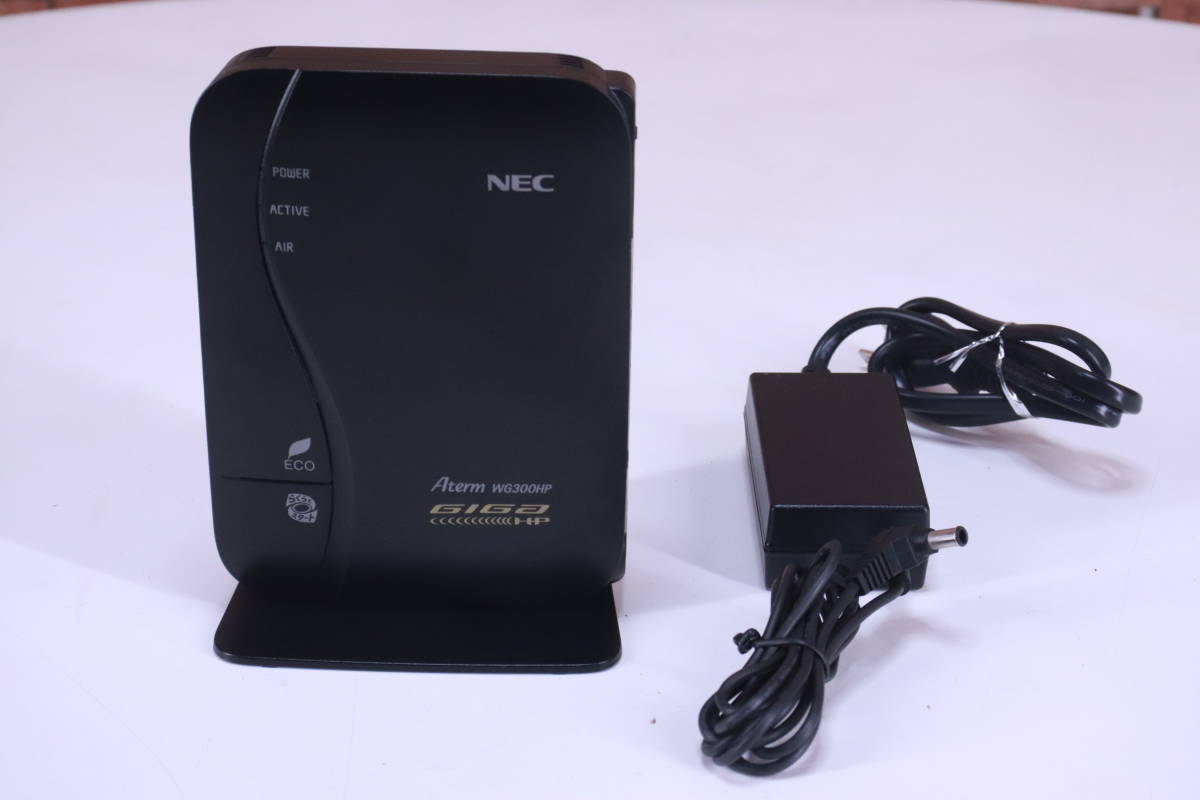 NEC 無線LANルーター Aterm WG300HP Wi-Fiルーター 中古 動作品 アダプタセット■(R0780) _画像5