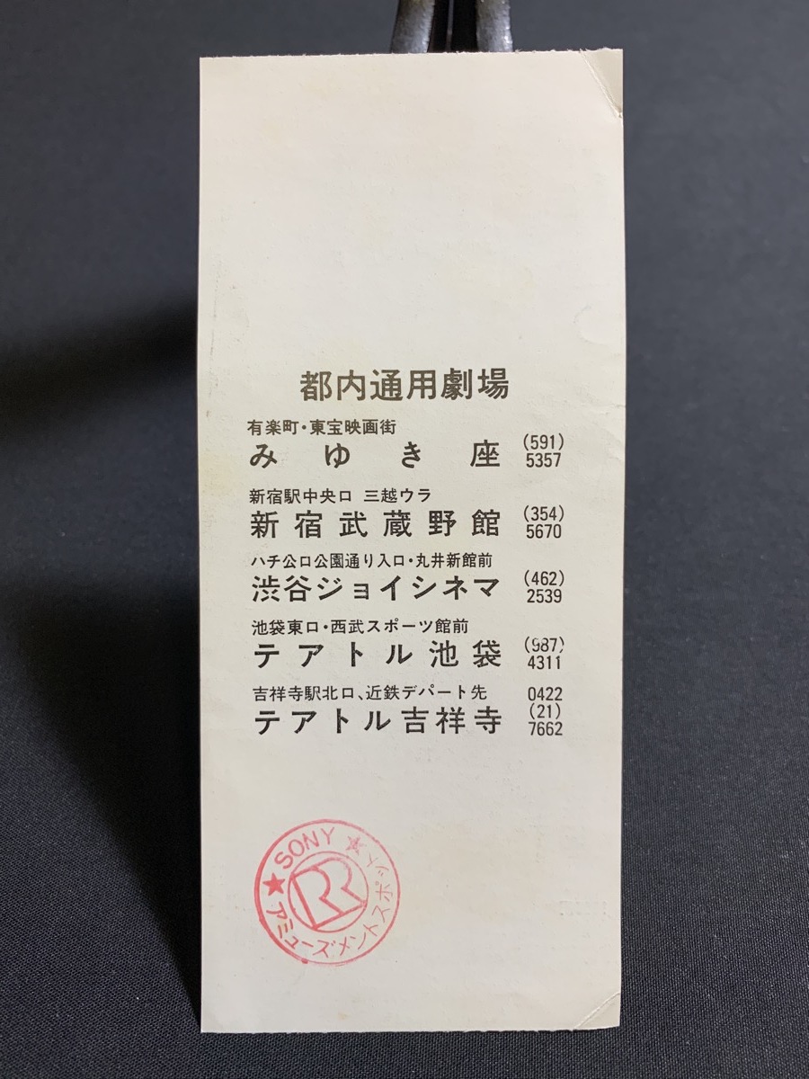 1988年【映画半券】つる -鶴-　当時物 レトロ コレクション コレクター向け_画像2