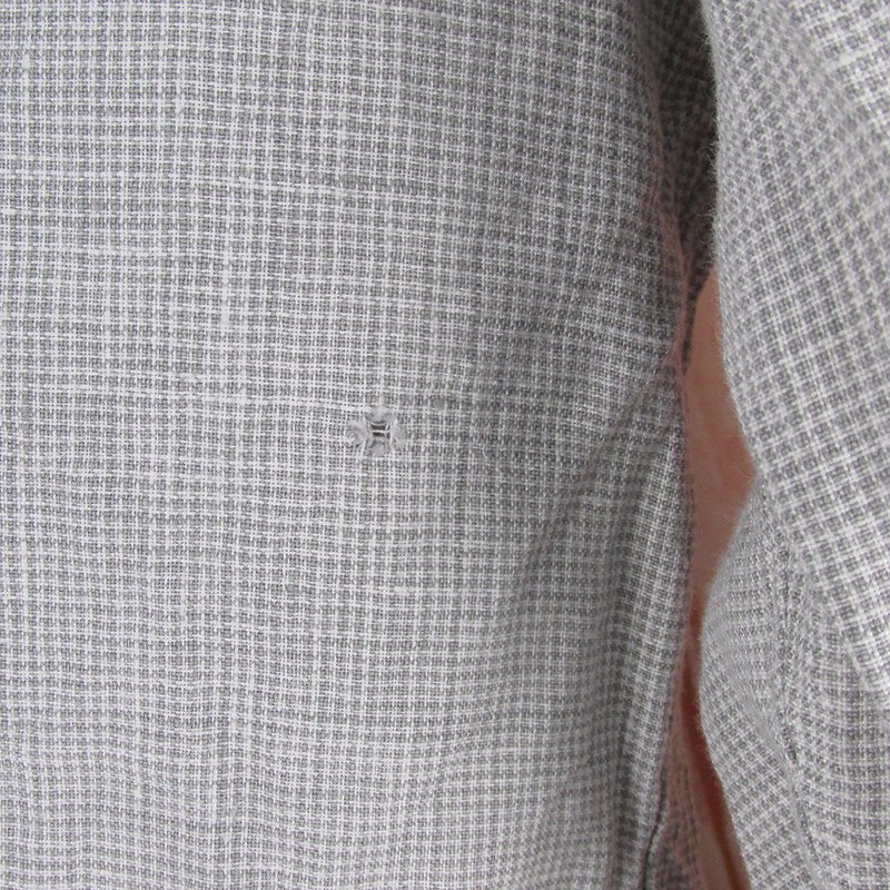 LPS7051 RING JACKET Napoli кольцо ja Kett na поли linen Скрытый кнопка down рубашка серый серия 