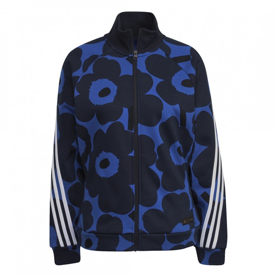  new goods M adidas( Adidas )×MARIMEKKO( Marimekko ) collaboration popular sea urchin ko pattern jacket truck top reverse side nappy jersey blue / black prompt decision 