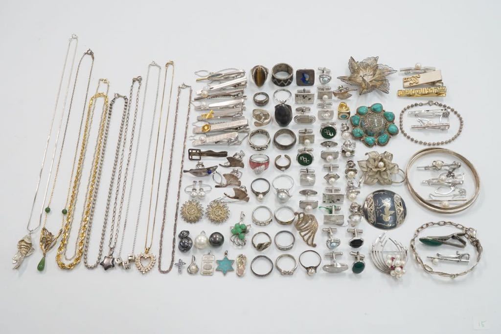アクセサリー 大量 まとめ売り 18金含 K18 SILVER 箱入り 指輪