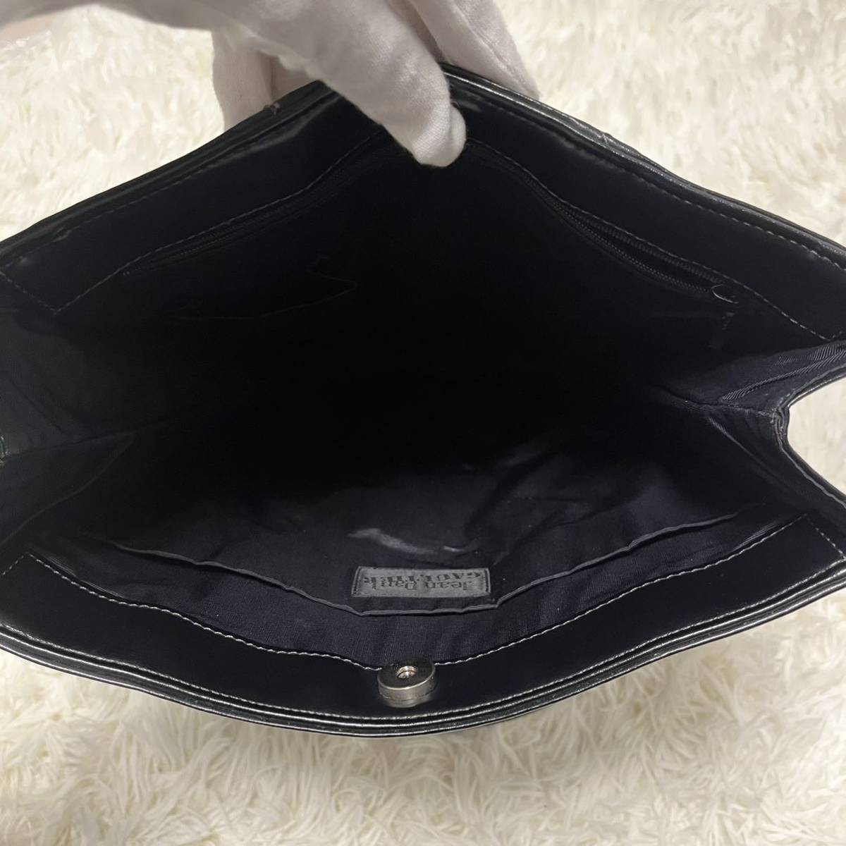 美品 Jean Paul GAULTIER ソード&ハート タトゥーバッグ レザー トート