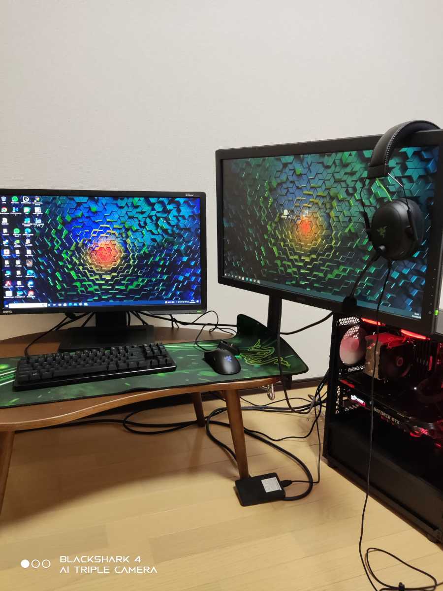 自作ゲーミングPC デスクトップパソコン23インチモニター付き - www