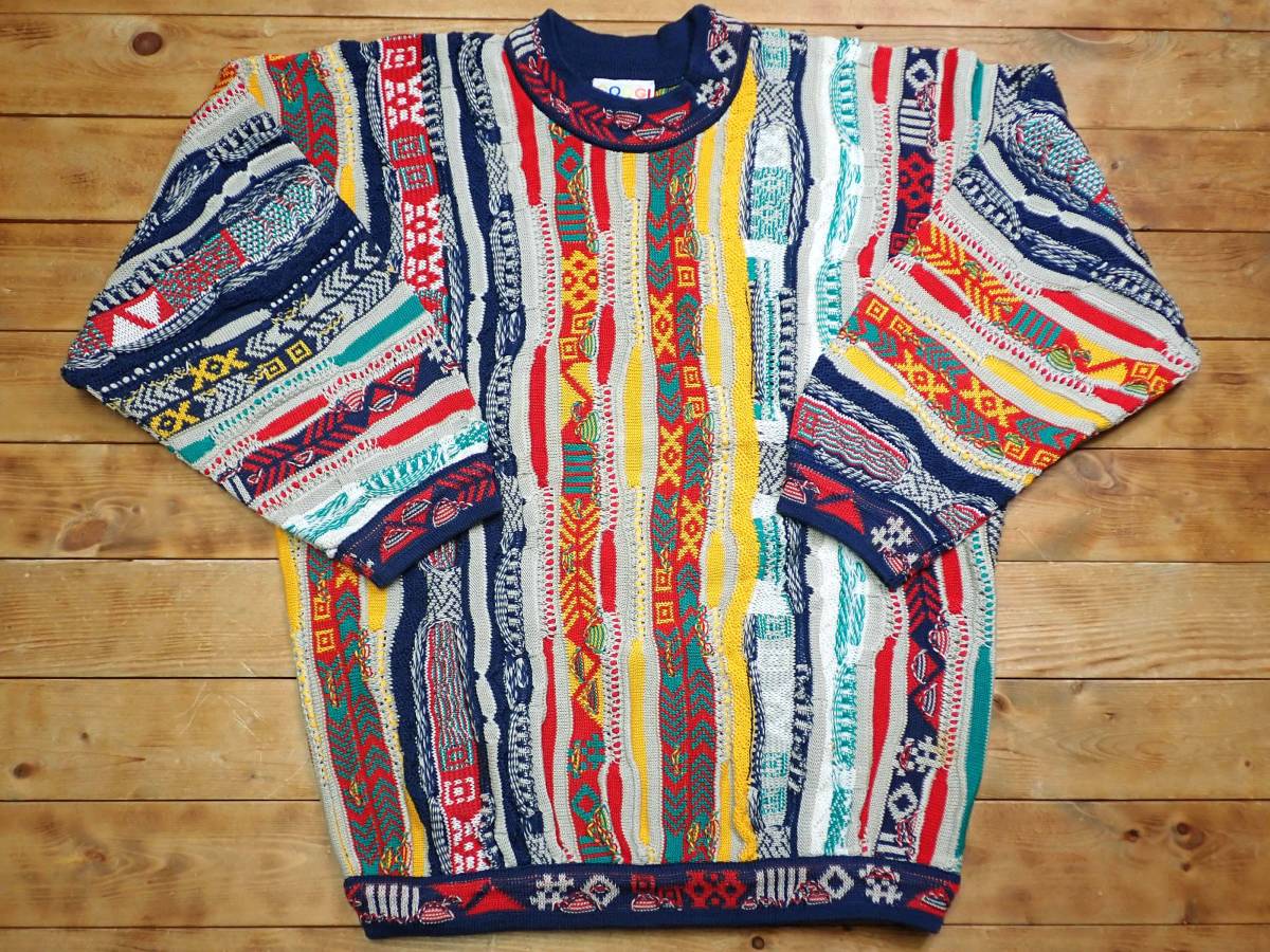 Coogi クージー 90's 3D Cotton Knit 90年代 3Dニット セーター