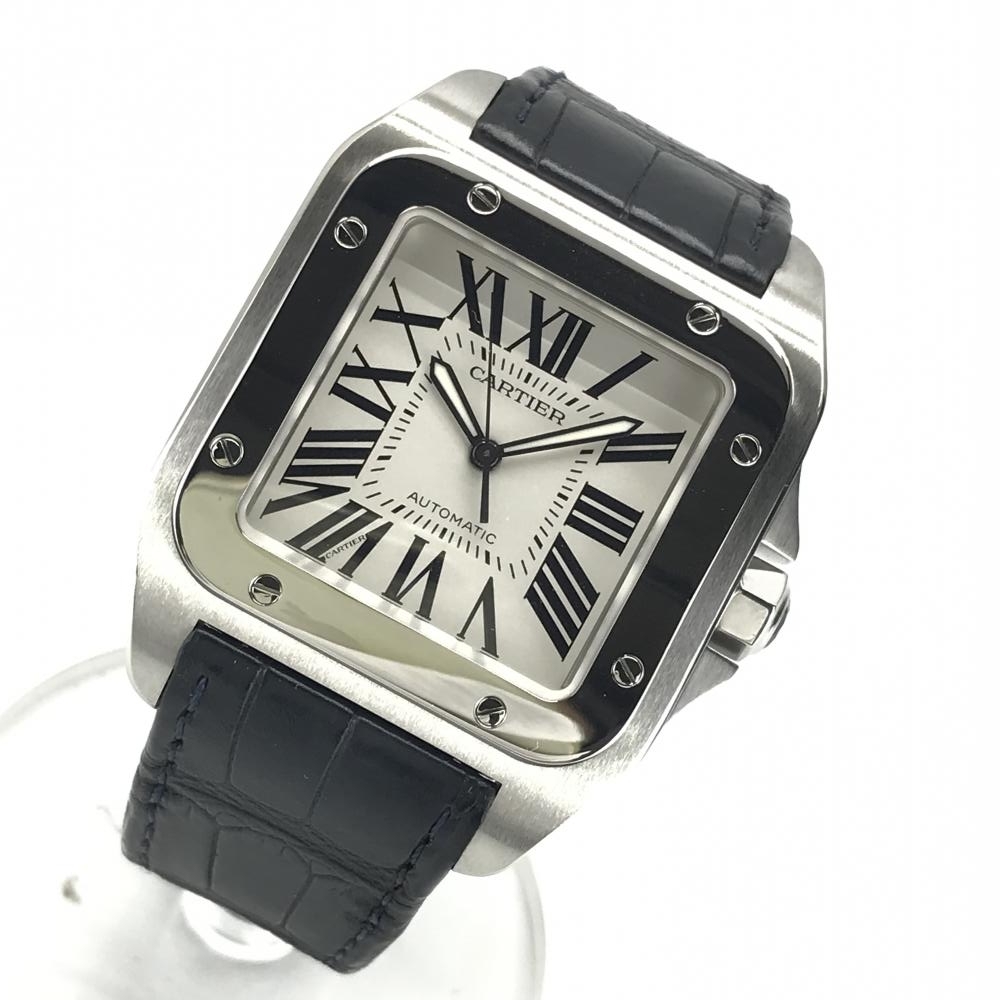 非売品 ローマンインデックス 白文字盤 自動巻き 腕時計 メンズ