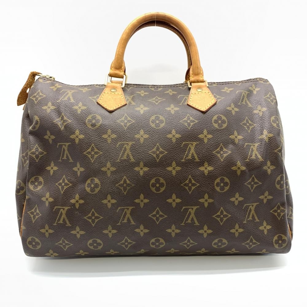 LOUIS VUITTON ルイヴィトン M41524 スピーディ35 モノグラム ミニ 日本公式オンライン 人気✨ルイ ヴィトン レザー モノグラム ボストン スピーディ35 M41524 ハンドバッグ