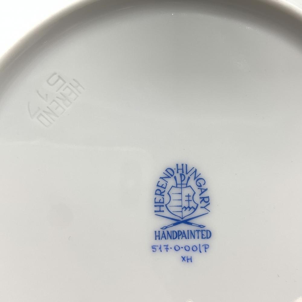 未使用 Herend ヘレンド P/00517 インドの華 ピンク デザートプレート 皿 陶器 食器 インテリア ギフト ブランド 管理RT28358の画像5