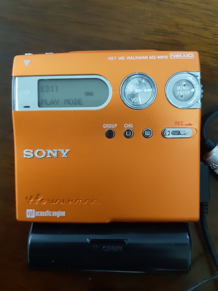 SONY ソニー MDウォークマン MZ-N910 オレンジ