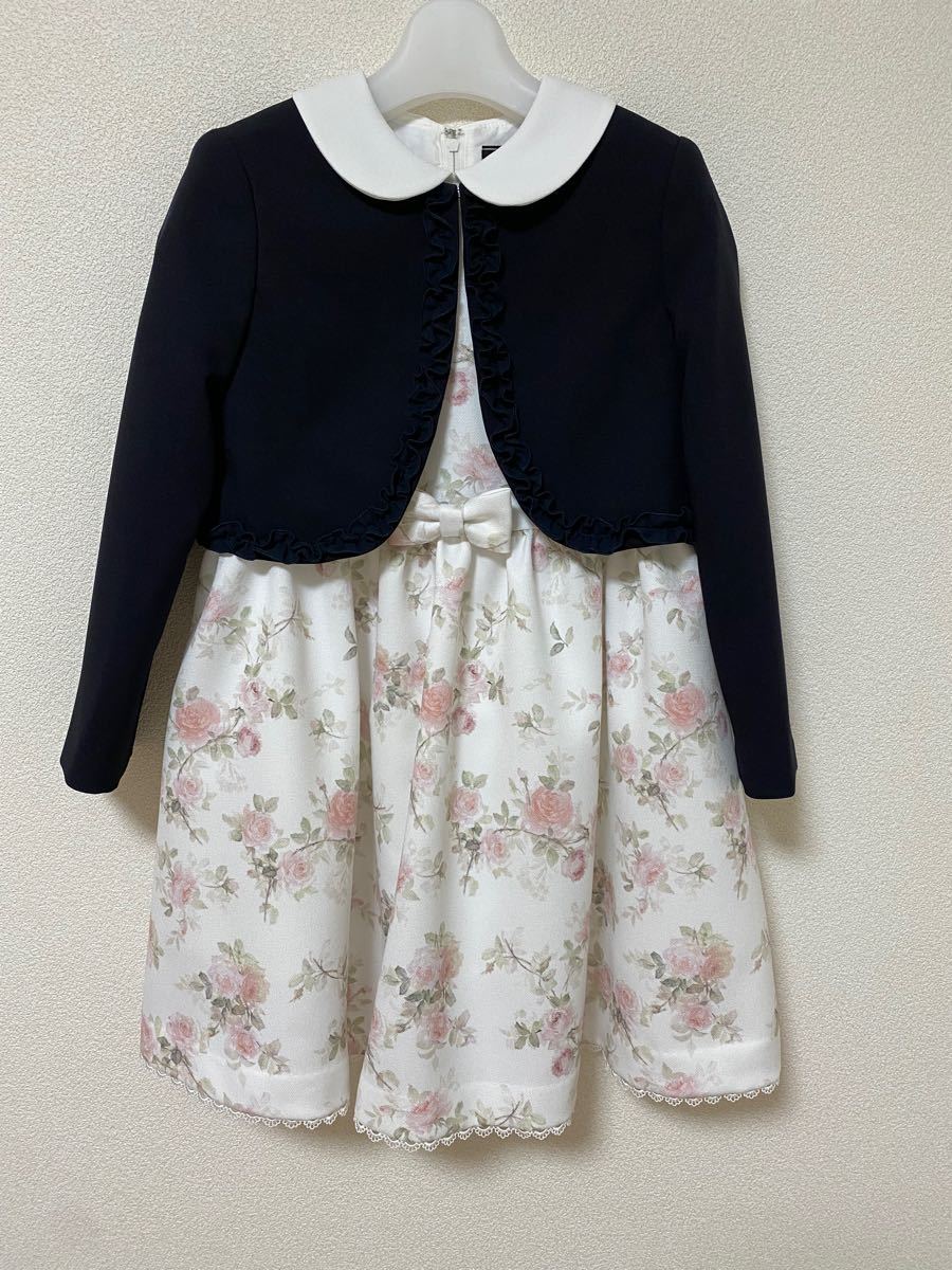 女の子、120cm】発表会 入学式 卒園式 セレモニー ワンピース 子ども服