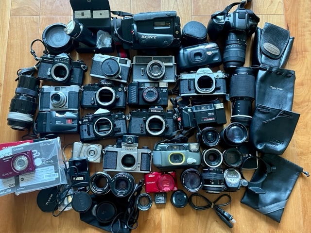 【1円出品】カメラ レンズ まとめ売り Canon Nikon Pentax ジャンク フィルム デジカメ ビデオ