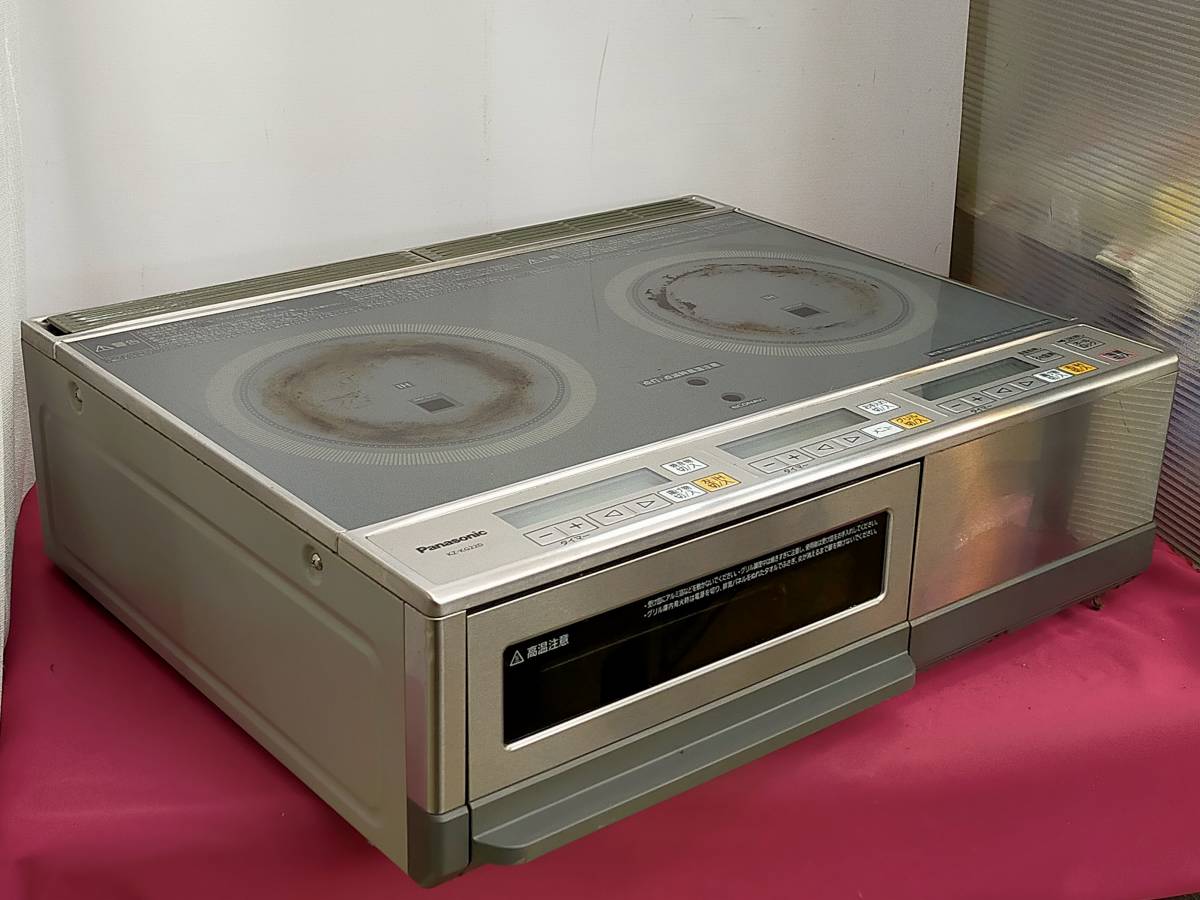 Panasonic パナソニック IHクッキングヒーター 電磁調理器 2口 据置タイプ KZ-KG22D 鉄・ステンレス対応 2019年製 動作確認済 (S)