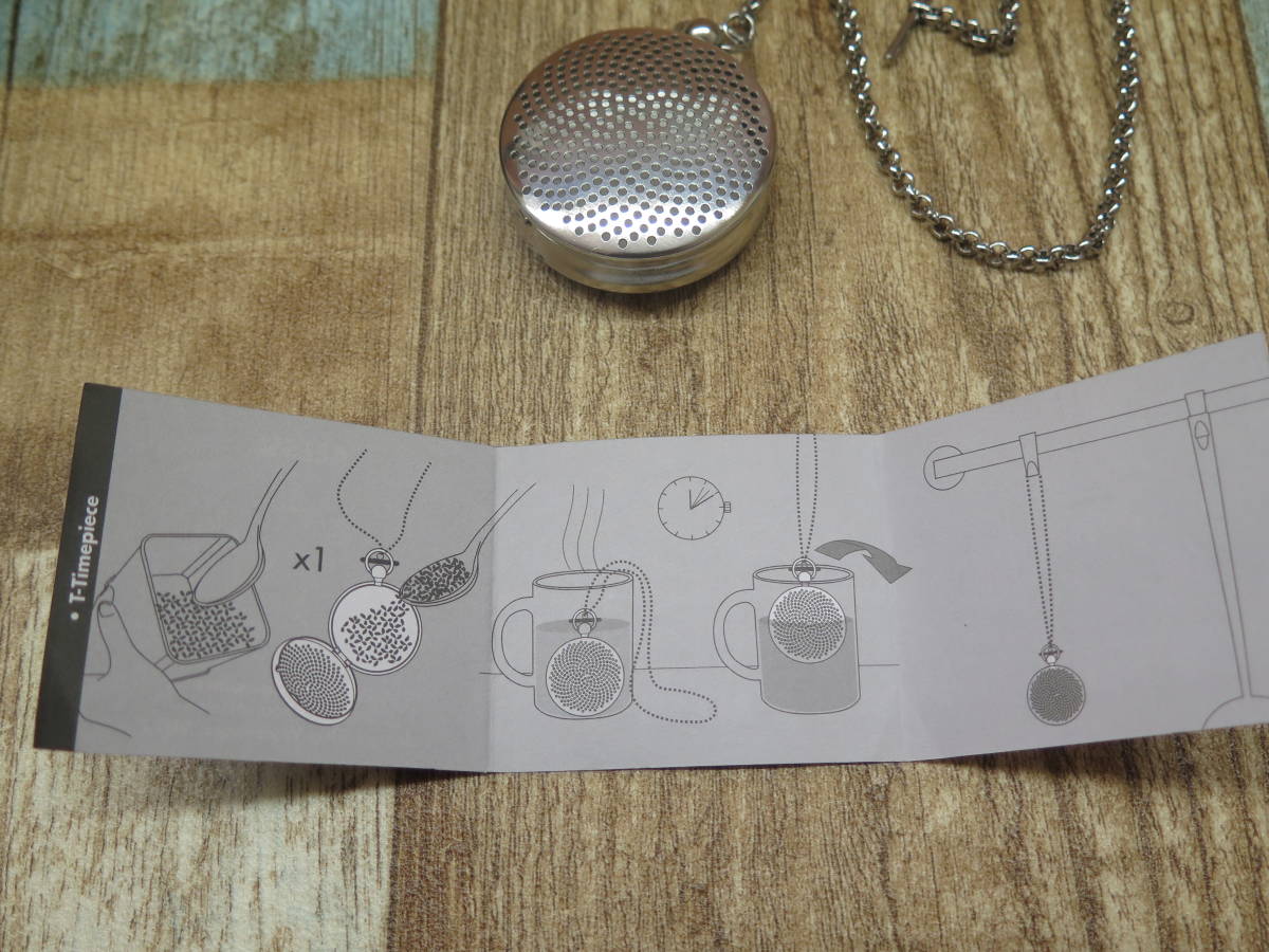 アレッシィ ALESSI TWY01 Tea infuser ティーインフューザー 茶漉し カッシーナ Cassina オブジェビジュー T-TIMEPIECE 紅茶_画像6