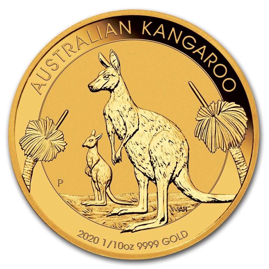 [保証書・カプセル付き] 2020年 (新品) オーストラリア「カンガルー」純金 1/10オンス 金貨