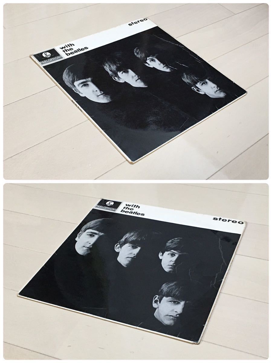 稀少Stereo! 英原盤 With The Beatles Jobete表記初版 3M/1M ラージ