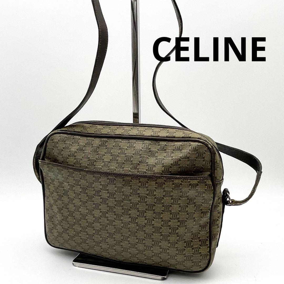 CELINE マカダム柄 ショルダーバッグ ポシェット eva.gov.co
