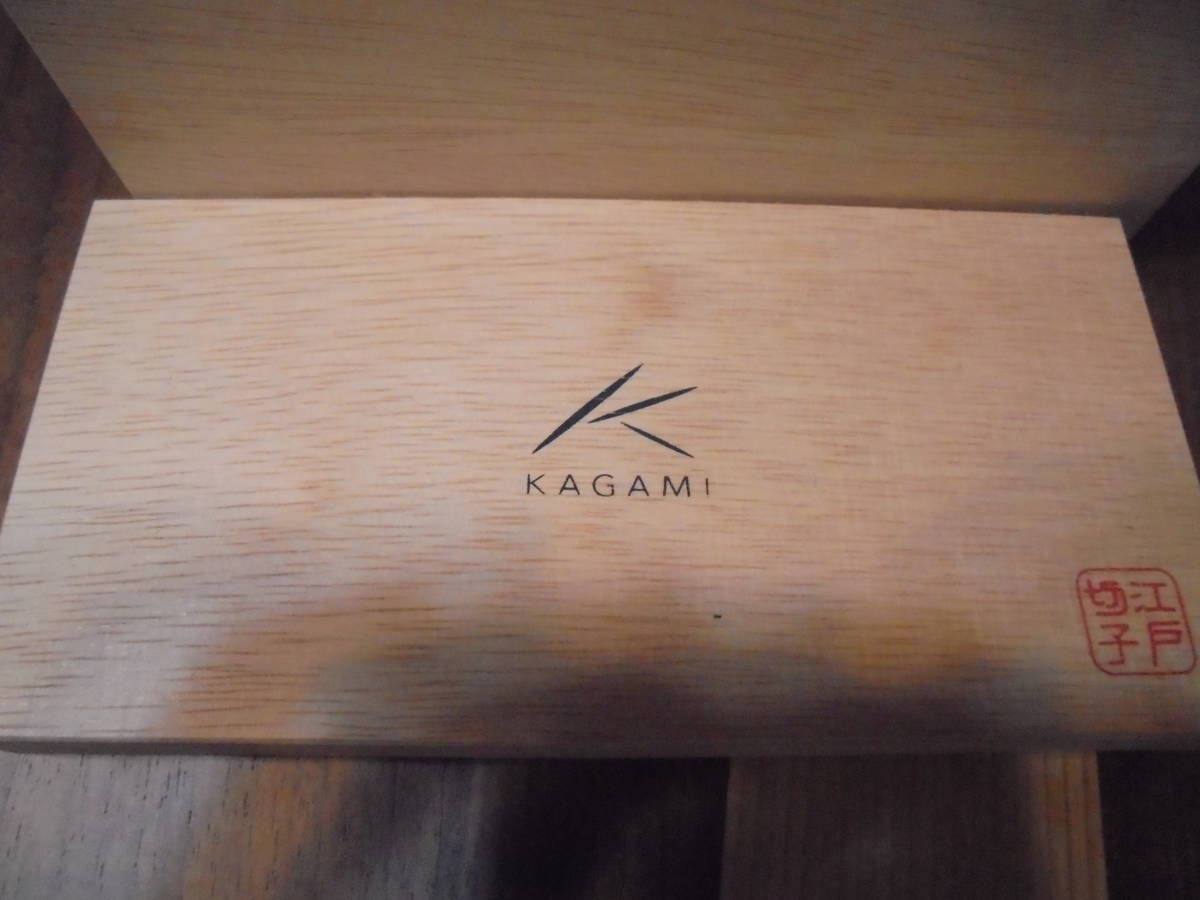 ◇即決◇　未使用品 カガミ KAGAMI 江戸切子ペア冷酒杯 ロックグラス - 2