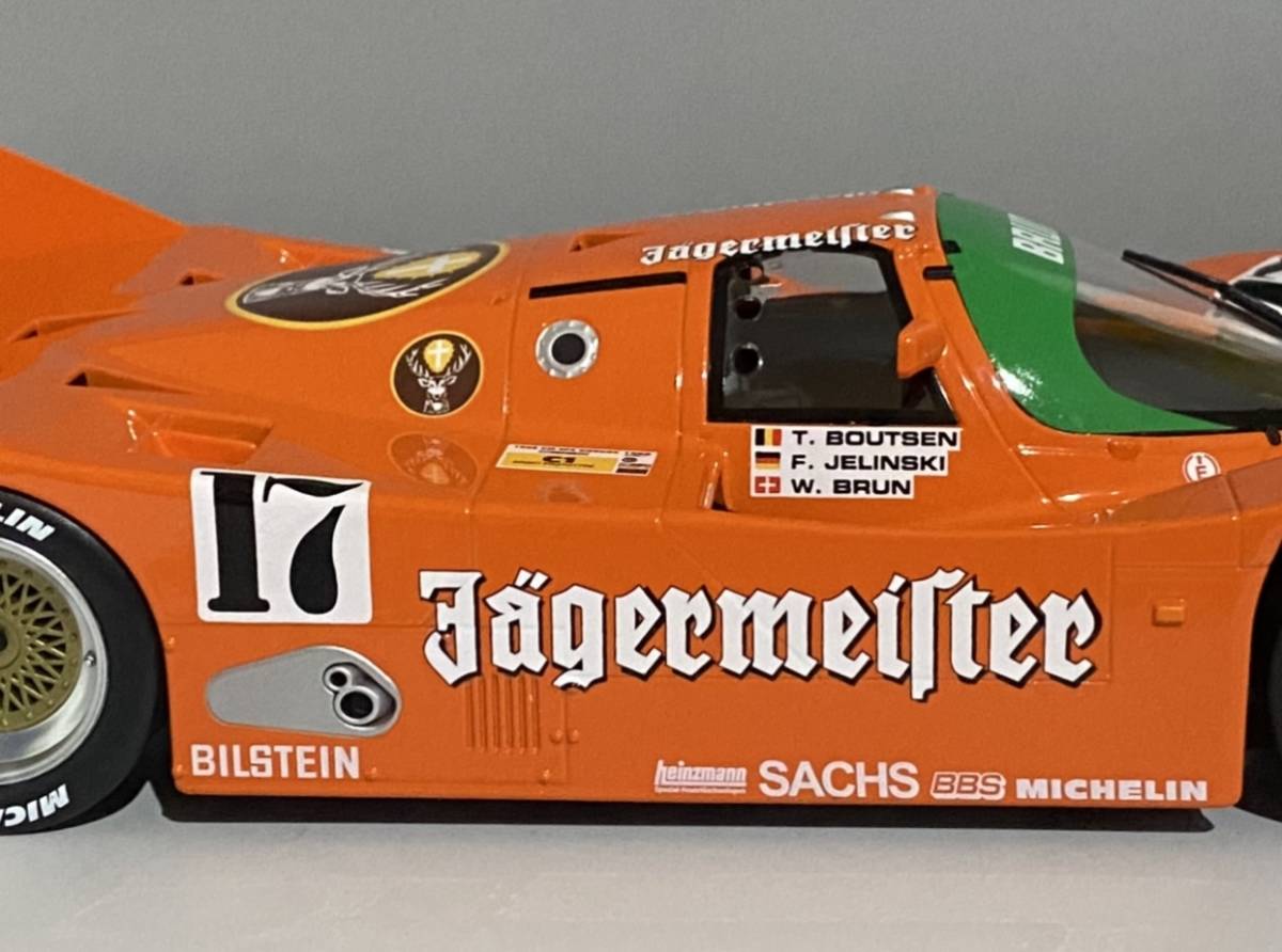 1円〜 お宝放出 1/18 Porsche 962C Jagermeister #17 Winner 1000km Spa Francorchamps 1986 ◆ ポルシェ 962C 世界限定1000台_画像10