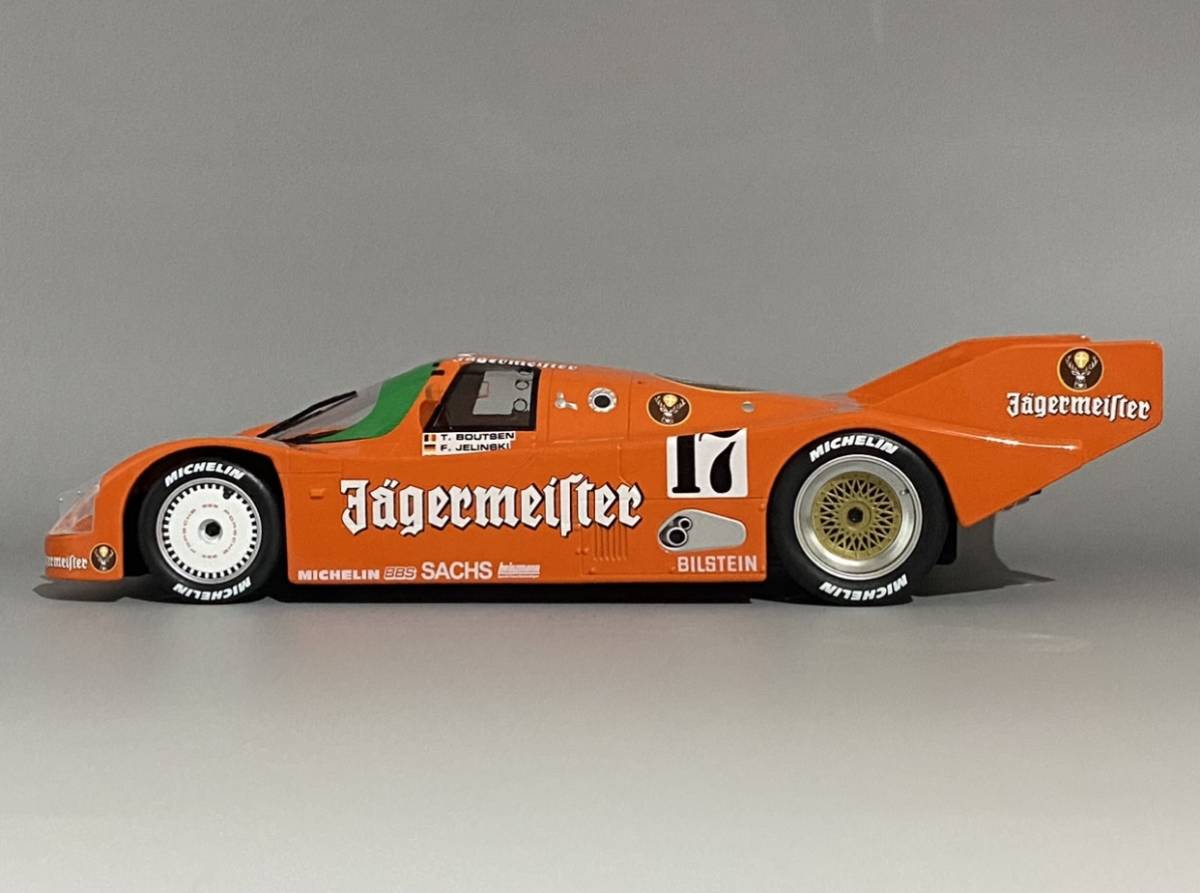 1円〜 お宝放出 1/18 Porsche 962C Jagermeister #17 Winner 1000km Spa Francorchamps 1986 ◆ ポルシェ 962C 世界限定1000台_画像6