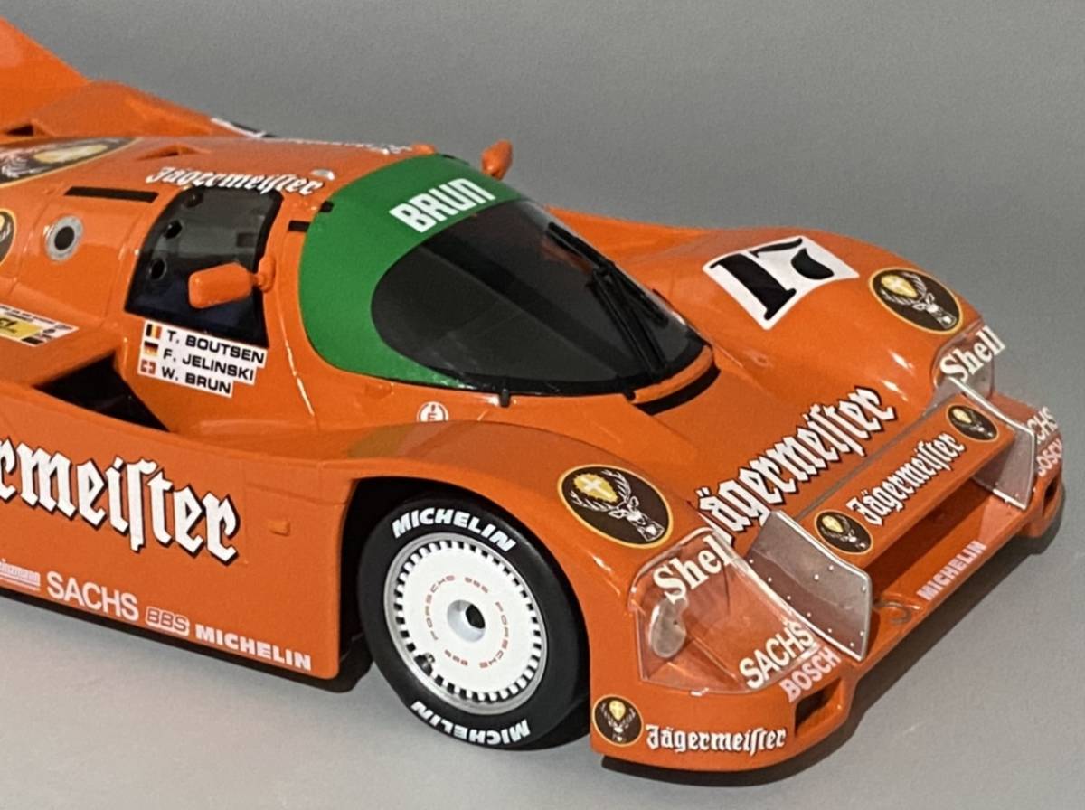 1円〜 お宝放出 1/18 Porsche 962C Jagermeister #17 Winner 1000km Spa Francorchamps 1986 ◆ ポルシェ 962C 世界限定1000台_画像8