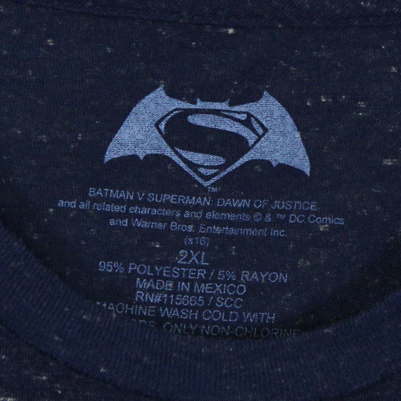 XXL【3XL相当】 / 古着 Tシャツ 半袖 バットマン vs スーパーマン 映画 ムービーTシャツ BATMAN vs SUPERMAN トップス SPO-2209082_画像5